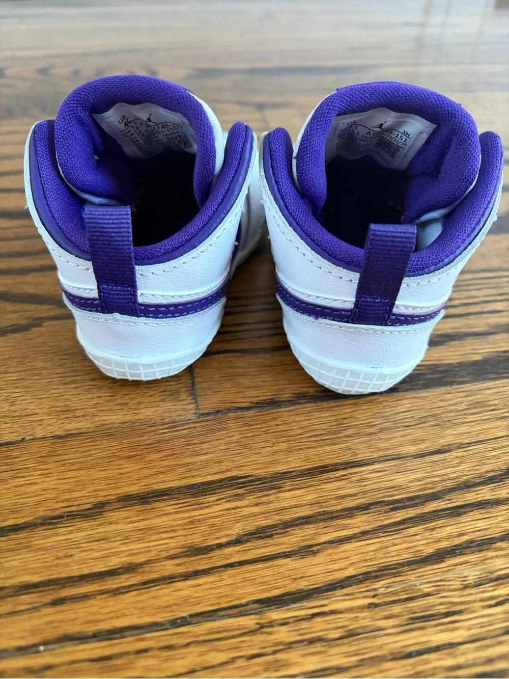 Nike Air Jordan 1 Crib Bootie Court Purple - Size 4C (OG Box) - Baby Shoes
